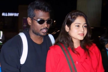 அம்பானி வீட்டு திருமணத்தில் அட்லீ.. முதல்முறையாக மகன் முகத்தை காட்டிய அட்லீ - ப்ரியா