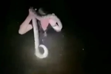 அசால்ட்டாக மலைப் பாம்பை பிடித்து மாலையாக அணிந்த சிறுவன்! வைரலாகும் வீடியோ