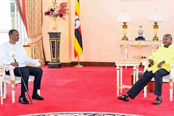 சூடான் உள்நாட்டுப் போர் : உகண்டா ஜனாதிபதியைச் சந்தித்த துணை இராணுவப் படைத் தலைவர் | Sudan Civil War Army Chief Meets Ugandan President சூடான் உள்நாட்டுப் போர் : உகண்டா ஜனாதிபதியைச் சந்தித்த துணை இராணுவப் படைத் தலைவர் | Sudan Civil War Army Chief Meets Ugandan President