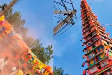 150 அடி தேர் கவிழ்ந்து விபத்து! இந்திய பிரபல கோயில் திருவிழாவில் அதிர்ச்சி சம்பவம்