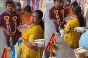 உலகத்துல இப்படியொரு அதிர்ஷ்டசாலி மருமகளா? வரவேற்பை பாருங்க அசந்து போயிடுவீங்க