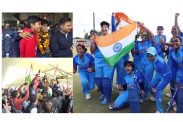 உலக கோப்பையுடன் தாயகம் திரும்பிய இந்திய கிரிக்கெட் மகளிர் அணி…!
