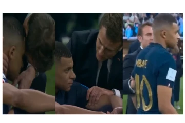 தேற்றிய பிரான்ஸ் அதிபர் இம்மானுவேல் மாக்ரோன்... - கண்டுக்கொள்ளாத எம்பாபே...! - வைரலாகும் வீடியோ...!