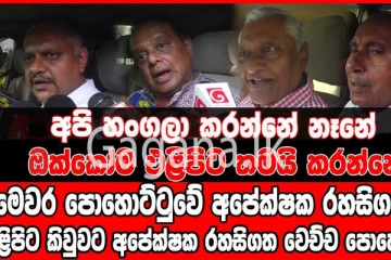 එළිපිට කිවුවට - අපේක්ෂකයා රහසිගත වෙච්ච පොහොට්ටුව. - (VIDEO)