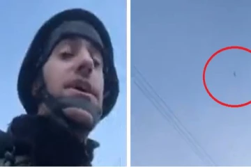 உக்ரைனில்  நேரடி ஒளிபரப்பில்  பத்திரிகையாளரின் தலைக்கு மேலால்  சென்ற  ஏவுகணை! வெளியான பகீர் காணொளி