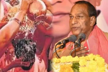 அமைச்சருக்கு நேரில் பாலபிஷேகம் செய்த மக்கள், மகிழ்ச்சியில் நடனம் - வைரலாகும் புகைப்படம்!