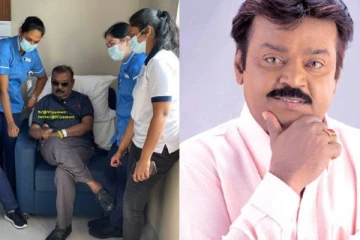 கெத்தா, மாஸா அப்படியே சென்னை திரும்பிய நடிகர் விஜயகாந்த் - ரசிகர்கள் உற்சாகம்