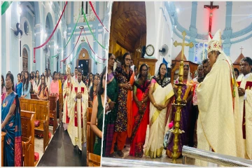 மட்டக்களப்பு புனித மரியால் பேராலயத்தில் கிறிஸ்துமஸ் விசேட ஆராதனைகள்(Video)