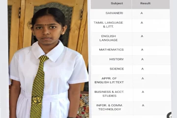 ஆங்கில மொழி மூலம் அதிவிஷேட சித்திகளைப் பெற்ற யாழ் மாணவி!