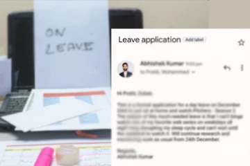 வித்தியாசமான முறையில் விடுமுறை கேட்ட நபர்!