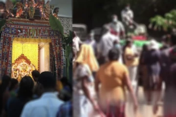 හිටපු ජනපති ගිය දේවාලයක උණුසුම් තත්ත්වයක්...කාන්තාවකට පහර දෙයි..ප්රධාන කපුවා අත්අඩංගුවට.(VIDEO)