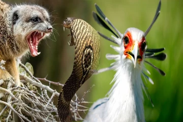 பாம்புடன் சண்டையிட்டு பாம்பை கொல்லக்கூடிய 10 விலங்குகள்: இந்த பறவையும் இருக்கா?