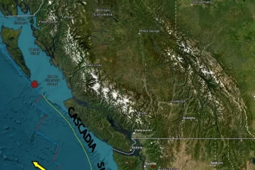 பிரிட்டிஷ் கொலம்பியாவை அதிரவைத்த இரண்டு நிலநடுக்கங்கள்