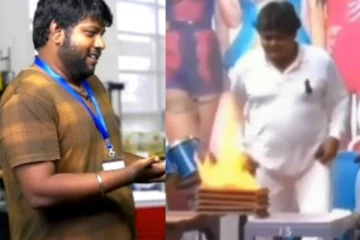 தலையில் என்ன தேய்த்து இருப்பாரோ! மன்சூர் அலிகான் ஸ்டண்ட் வீடியோ...