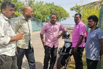 யாழ். மண்டைதீவில் பதுங்கிக் கொண்ட நில அளவை திணைக்களம் (Photos)