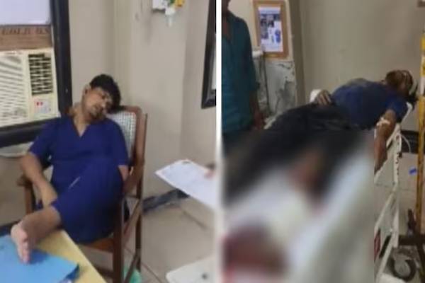 பணி நேரத்தில் தூங்கிய டாக்டர்; பலியான உயிர் - உறவினர்கள் கதறல் | Patient Dies Doctor Sleeps On Duty Up Viral Video