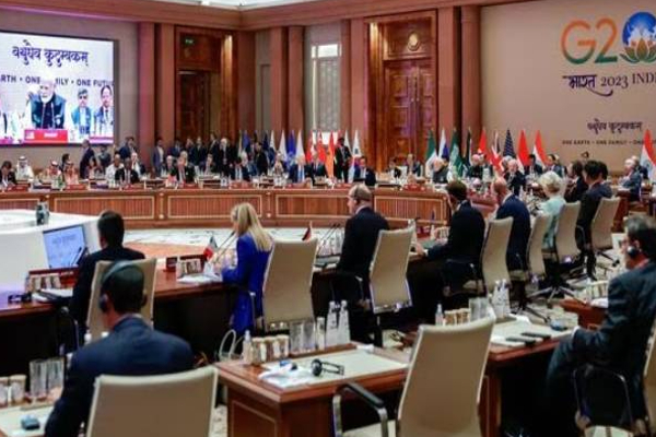 ஜி20 உச்சி மாநாட்டில் இந்தியா வெளியிட்ட பிரகடனம்! | G20 Summit Declaration Issued By India Britain