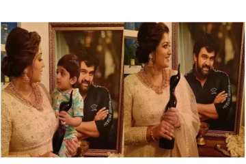 கையில் விருதுடன்... மறைந்த கணவரை நினைத்து உருக்கிய மேக்னா - சோகத்தில் ரசிகர்கள்...!