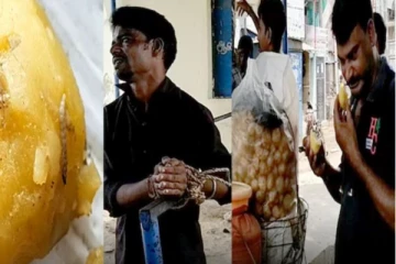 பானிபூரி பிரியர்களுக்கு அடுத்த அதிர்ச்சி! உருளைக்கிழங்கில் மிதந்த புழு.. கம்பியில் கட்டி வைத்து வெளுத்து வாங்கிய பொதுமக்கள்