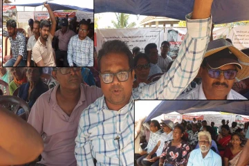 காணிகளை விடுவிக்ககோரி ஐந்தாவது வாரமாகவும் தொடரும் போராட்டம்