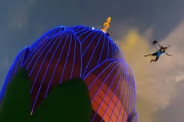 தாமரை கோபுர பராசூட் சாகசத்தில் வெளிநாட்டவருக்கு நேர்ந்த கதி