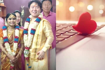 ஒன்லைனில் மலர்ந்த காதல்..தென்கொரிய இளைஞரை திருமணம் செய்த தமிழ்ப்பெண்