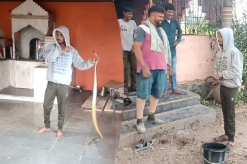Viral Video: நபரின் கையில் பம்பரமாக சுற்றும் பாம்பு... பயமுறுத்தும் காட்சி