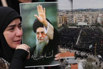 கமேனி மறைவு: லெபனானில் திரண்ட ஹிஸ்புல்லா ஆதரவாளர்கள்