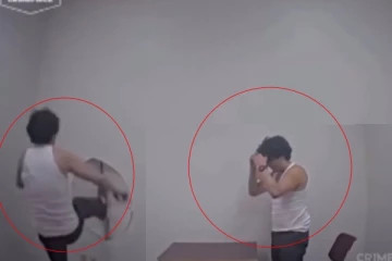 பொலிஸாரின் விசாரணை அறையில் துளையிட்டு தப்பிச் சென்ற கொலையாளி: சிசிடிவி காட்சிகள்