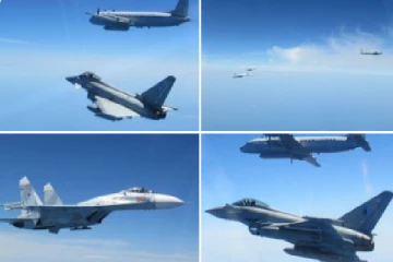 ரஷ்ய விமானப்படை விமானங்கள் நடுவானில் பிரித்தானியாவினால் இடைமறிப்பு