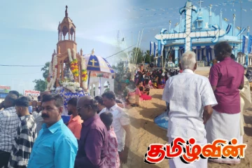 வெகுசிறப்பாக நடந்த கட்டைக்காடு கப்பலேந்தி மாதா ஆலய திருவிழா