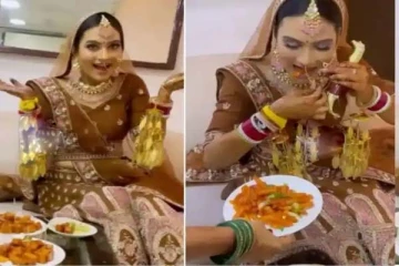 நமக்கு சோறு தான் முக்கியம்: மணமகன் காத்திருக்கட்டும்! மணமகளின் அசத்தலான காட்சி