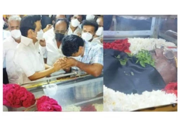 அதிமுக அவைத்தலைவர் மதுசூதனன் உடலுக்கு தமிழக முதல்வர் மு.க.ஸ்டாலின் நேரில் அஞ்சலி!