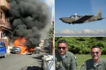 2 இத்தாலிய போர் விமானங்கள் நடுவானில் மோதி விபத்து: வீடியோ காட்சிகள்