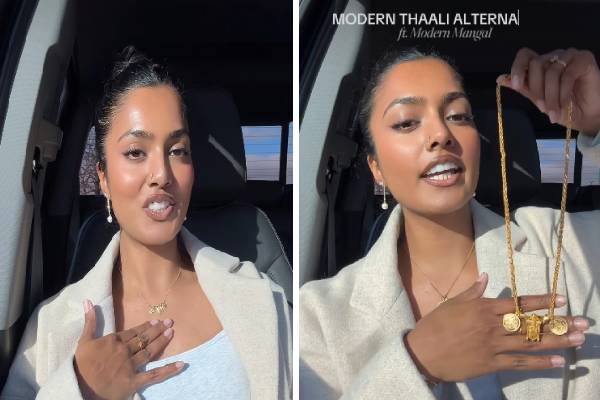 இது சூப்பரா இருக்கே! இணையத்தை ஆக்கிரமிக்கும் நவீன தாலி... ஷாக்கான நெட்டிசன்கள் | Modern Meaningful 18K Gold Thaali Video Viral இது சூப்பரா இருக்கே! இணையத்தை ஆக்கிரமிக்கும் நவீன தாலி... ஷாக்கான நெட்டிசன்கள் | Modern Meaningful 18K Gold Thaali Video Viral