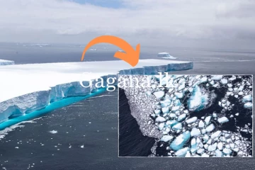 දශක ගණනාවකට පසු ලොව විශාලම අයිස් කුට්ටිය චලනය වෙයි. - (VIDEO)