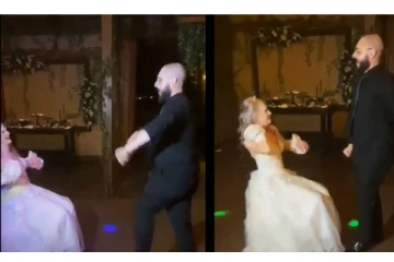 கல்யாணத்தில் ஆவேசமாக நடனமாடிய மணமகன் - அடுத்து நடந்த விபரீதம் - வைரலாகும் வீடியோ