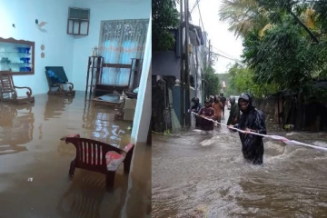 நீர்கொழும்பில் பல இடங்களில் வீடுகளுக்குள் புகுந்த வெள்ளம்; மக்கள் அவதி