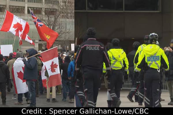 ரொரன்றோவில் புலம்பெயர்தலுக்கு எதிராக நடந்த பேரணியில் கலவரம் | Riot In Toronto Anti Immigration Rally