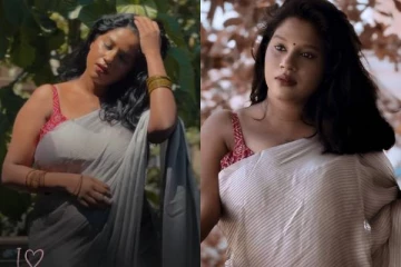 ஸ்லீவ்லஸ் சேலை!! சுந்தரி சீரியல் கேப்ரியல்லாவின் கர்ப்பகால புகைப்படங்கள்..