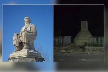 ஆப்கானிஸ்தானில் முக்கிய தலைவரின் சிலை தகர்ப்பு...