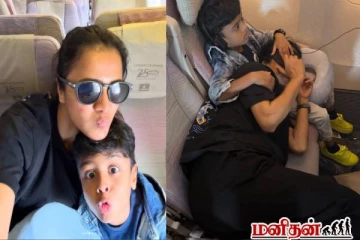 துளியும் மேக்அப் இல்லாமல் VJ அஞ்சனா...மகனுடன் என்ன பண்ணிருக்காங்கன்னு பாருங்க