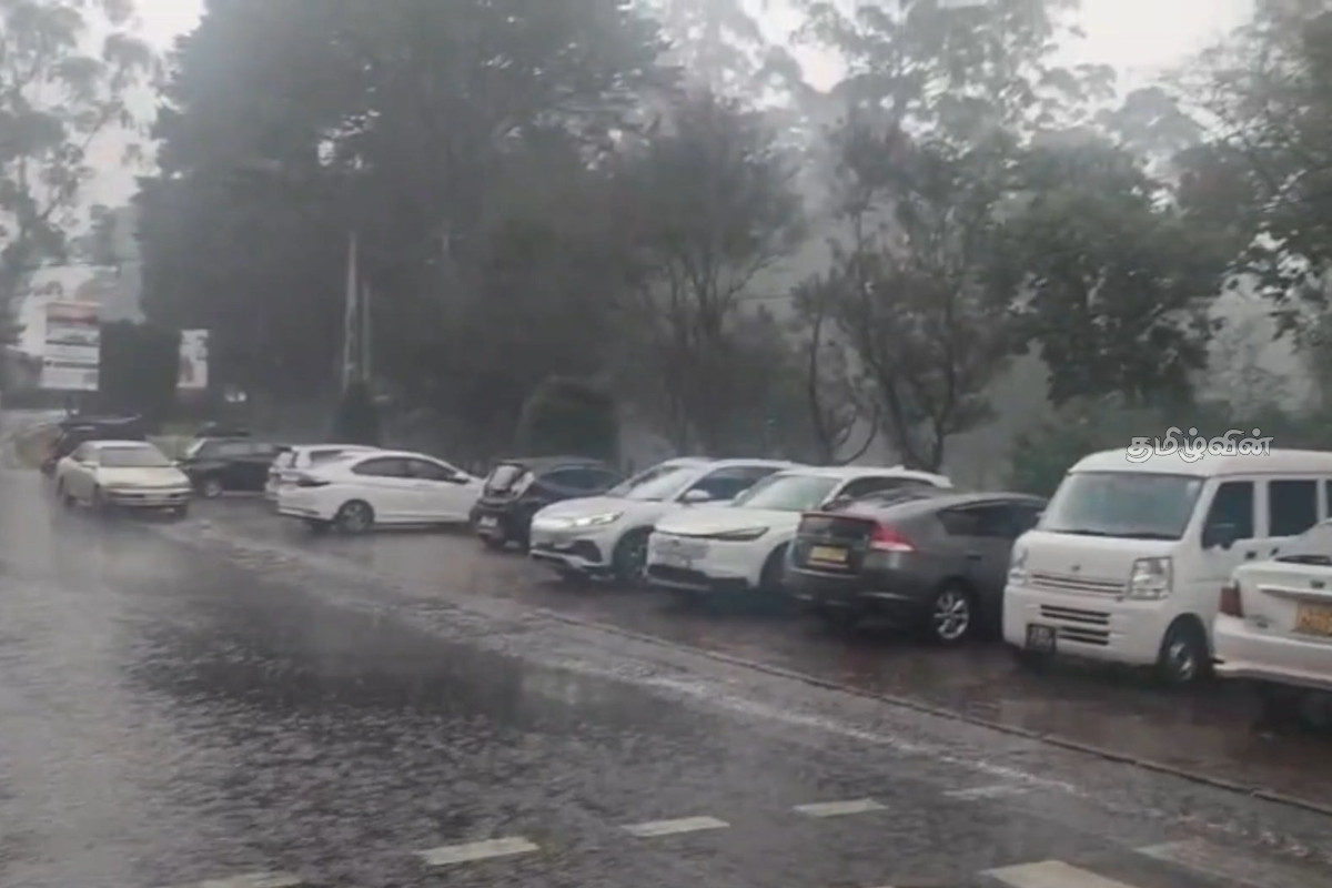 நுவரெலியாவில் இடியுடன் கூடிய கனமழை! | Heavy Rain With Thunderstorms In Nuwara Eliya