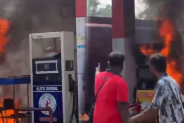 யாழ்.உரும்பிராய் எரிபொருள் நிலையத்தில் தீ விபத்து