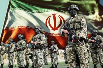 அமெரிக்க படைகளின் வருகைக்காக காத்து கிடக்கும் ஈரானிய புரட்சிகர படையினர்