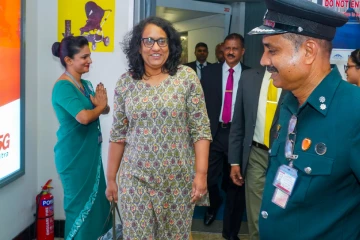 කටාර් රාජ්‍ය වෙත ගිය අගමැතිනිය යළි දිවයිනට