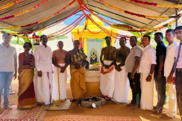யாழ்.மத்திய சிறைச்சாலையிலுள்ள பிள்ளையார் கோவிலில் குப்பாபிஷேகம்!