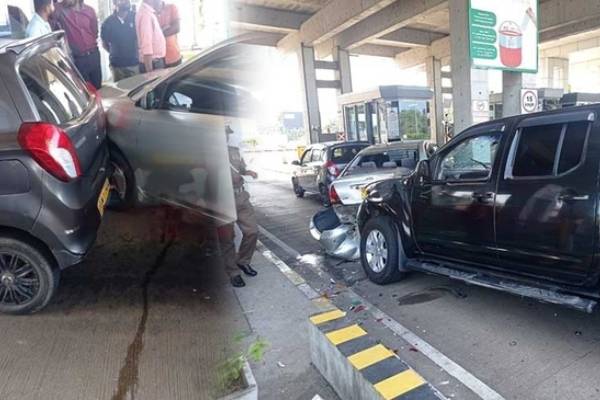 நான்கு வாகனங்கள் ஒன்றுடன் ஒன்று மோதி விபத்து - ஐபிசி தமிழ்