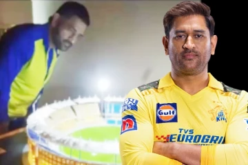 தத்ரூபமாக வடிவமைக்கப்பட்ட சேப்பாக்கம் மைதானம்- தோனிக்கு பரிசாக வழங்கிய ரசிகர்