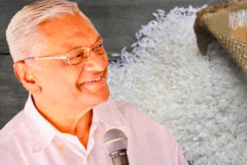 හාල් 1kg ක් දෙන්නෙකුට සතියක් කන්න පුලුවන්..චමල් රාජපක්ෂගෙ අලුත්ම හාල මෙන්න.(VIDEO)